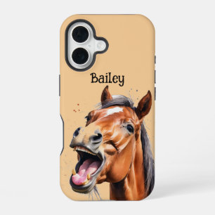 Individuelle Name Zuchtpferde iPhone 16 Hülle