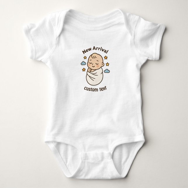 Individuelle Namen Baby Bodysuit Strampler (Vorderseite)