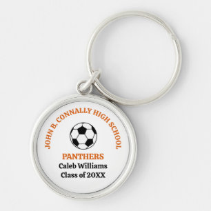 Individuelle Orange High School Fußballmannschaft Schlüsselanhänger