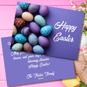 Individuelle Osterratekarte mit Ostereiern Feiertagskarte