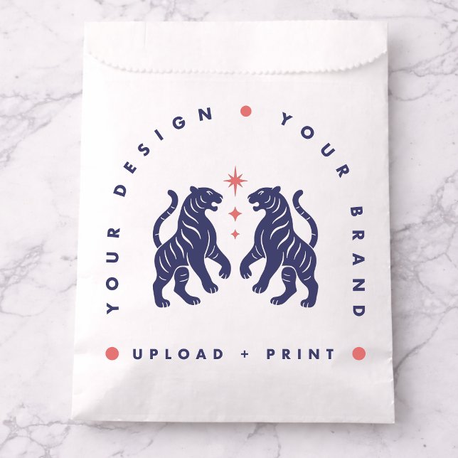 Individuelle Papiertüte | Ihr Design-Upload-Gesche Geschenktütchen (Upload your artwork and turn these paper bags into branded packaging or special event favors)