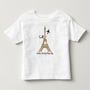 Individuelle Paris Reise Chic Eiffelturm Kleinkind T-shirt