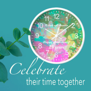 Individuelle Pastell-Uhr 'Mein Geheimnis Rosengart Uhr