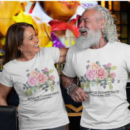 Individuelle Personalisierung des Foto-Textquotier T-Shirt