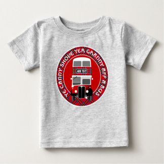 Individuelle Personalisierung des Vintagen Tartan  Baby T-shirt
