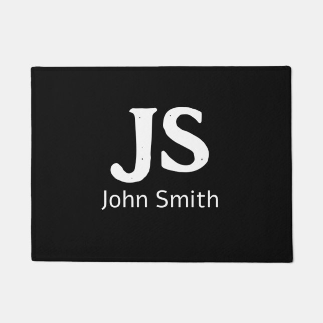 Individuelle persönliche Initialen Fußmatte (Vorderseite)