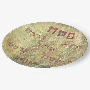 Individuelle Pesach Seder Teller für jedermann