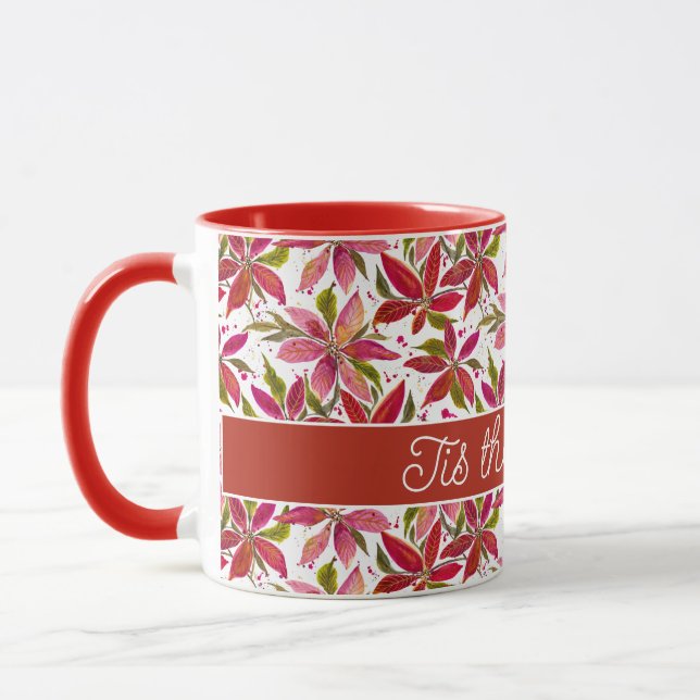 Individuelle Petite Poinsettia Tasse (Links)