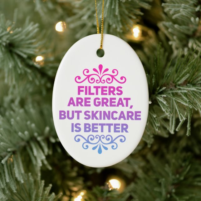 Individuelle Pflege der Haut Keramik Ornament (Baum)