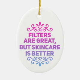 Individuelle Pflege der Haut Keramik Ornament