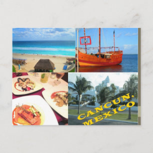 INDIVIDUELLE POSTKARTEN - CANCUN COLLAGE 1