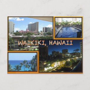 INDIVIDUELLE POSTKARTEN- HAWAII COLLAGE# 6 POSTKARTE