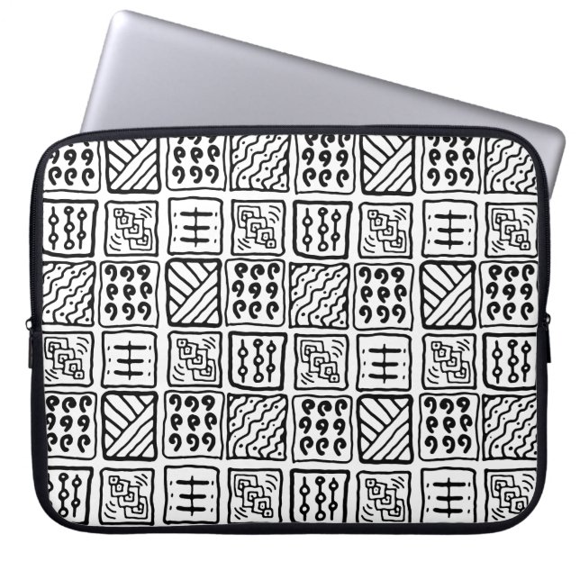 Individuelle, primitive Kunstärmel Laptopschutzhülle (Vorderseite)