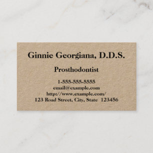 Individuelle Prosthodontist-Visitenkarte Visitenkarte