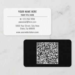 Individuelle QR Code Business Card Design für Sie Visitenkarte