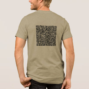 Individuelle QR-Code-Prüfung Design Ihre eigenen P Tri-Blend Shirt