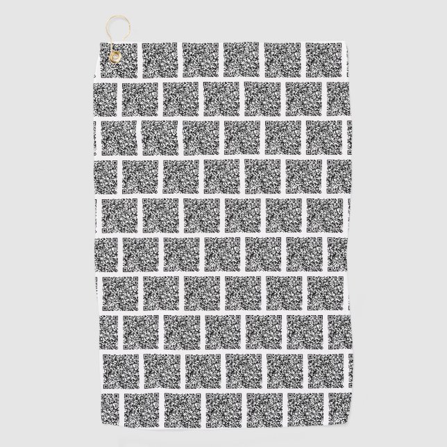 Individuelle QR-Code-Prüfung Info Golf-Handtuch Ih Golfhandtuch (Vorderseite)