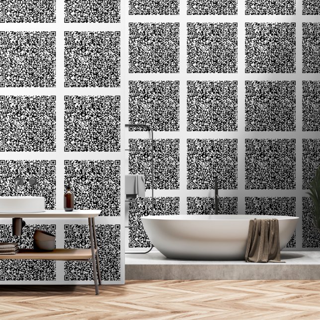 Individuelle QR-Code-Prüfung Info über Ihr eigenes Tapete (Badezimmer)