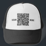 Individuelle QR Code Scan Info Ihr Trucker-Hutgift Truckerkappe<br><div class="desc">Ihr QR Code Trucker Hat Scan Info Berufliche Personalisierte moderne Werbe-Business Barcode Company oder Spaß Persönliche Einzigste Hats / Geschenk - Hinzufügen Sie Ihr QR-Code - Bild oder Logo - Foto / oder Text / mehr - Umgestalten und verschieben oder entfernen / Hinzufügen von Elementen - Bild / Text mit...</div>