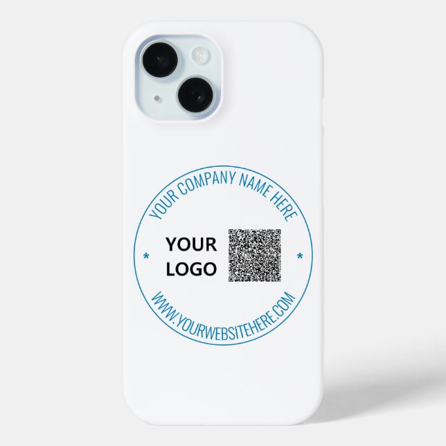 Individuelle QR-Code-Text und Logo-iPhone-Fallvorl Case-Mate iPhone Hülle (Rückseite)