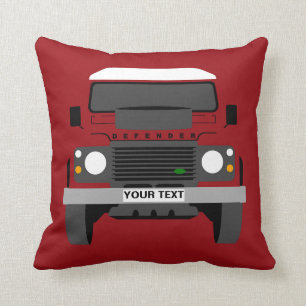 Individuelle Red Land Rover Kissen