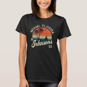 Individuelle Retro Sonnenuntergang Familie Beach U T-Shirt