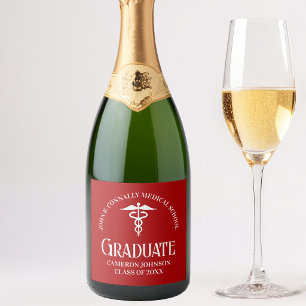 Individuelle rote medizinische Abschlussfeier der 