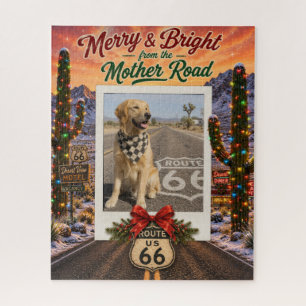 Individuelle Route 66-Feiertags-Familien-Erinnerun Puzzle
