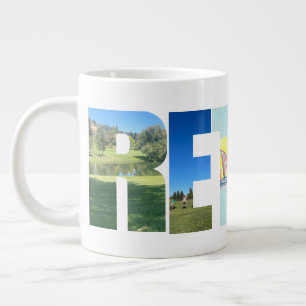 Individuelle Schreibweise für die persönliche Alte Jumbo-Tasse