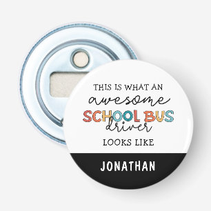 Individuelle Schulbusfahrerbewertung Funny Gift Flaschenöffner