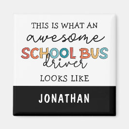 Individuelle Schulbusfahrerbewertung Funny Gift Magnet