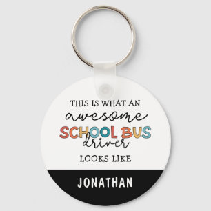 Individuelle Schulbusfahrerbewertung Funny Gift Schlüsselanhänger