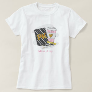 Individuelle Schwarz-Pre-K-Lehrer-Bewertung T-Shirt