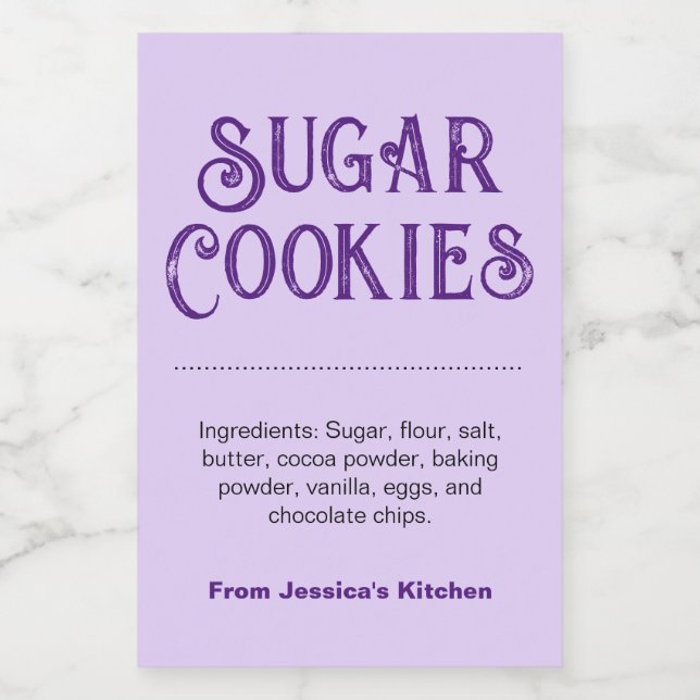 Individuelle Selbstgemacht-Etikette HM001_27rdv2 Lebensmitteletikett (Einzelnes Label)