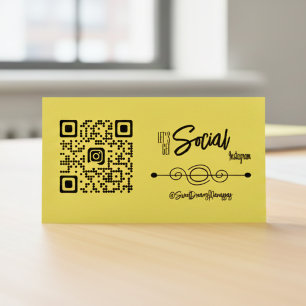 Individuelle Social Media QR Code Selbstbewusste B Permastempel