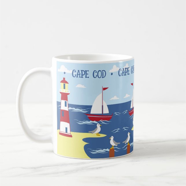 Individuelle Sommerferien Souvenir-Kaffee-Tasse Kaffeetasse (Links)