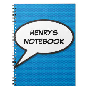 Individuelle Sprechblase im Retro-Comic-Look Notizblock