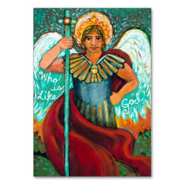 Individuelle St. Michael Archangel-Gebetskarte Tischnummer