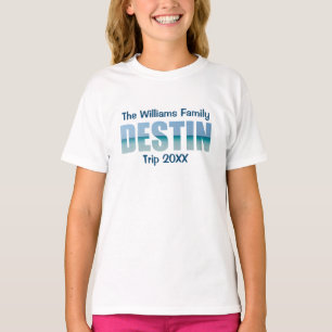 Individuelle Strandurlaubskids von Destin T-Shirt