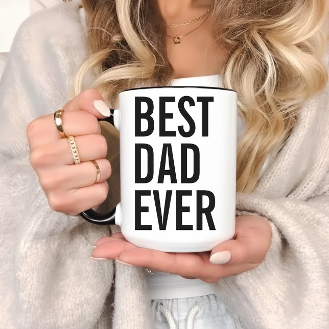 Individuelle Tasse "Beste Mama oder Papa" als Gesc (Mug for dad or mom gift, Custom Gift for New Parents, Baby Shower, or First Mother’s/Father’s Day)