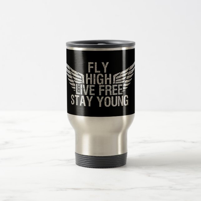 Individuelle Tasse FLY HIGH - wählen Sie Stil & Fa (Mittel)