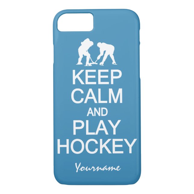 Individuelle Telefonzellen von Calm & Play Hockey  Case-Mate iPhone Hülle (Rückseite)