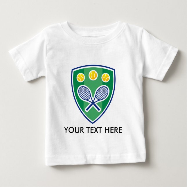 Individuelle Tennis Club T Shirts Babykleidung (Vorderseite)