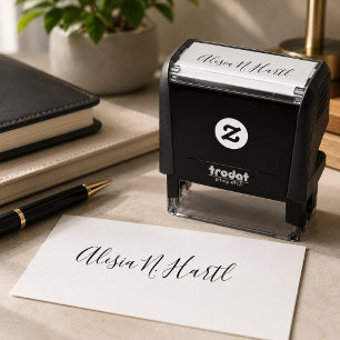 Individuelle Unterschrift Personalisierte Schrift  Permastempel