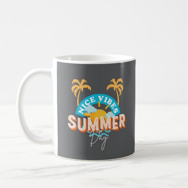 Individuelle Urlaubsgeschenktasse – Lebendige Somm Kaffeetasse (Links)