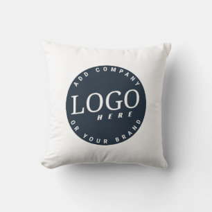 Individuelle Vermietung moderner Business-Logos Kissen