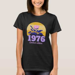 individuelle vintage-blumen elegante geburtstagsbl T-Shirt