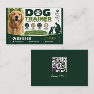 Individuelle Visitenkarte für Hundetrainer mit QR-
