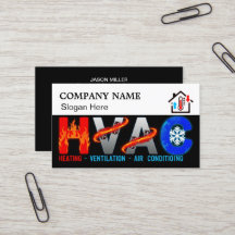 Individuelle Visitenkarte für HVAC-Unternehmen mit