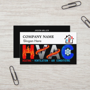 Individuelle Visitenkarte für HVAC-Unternehmen mit